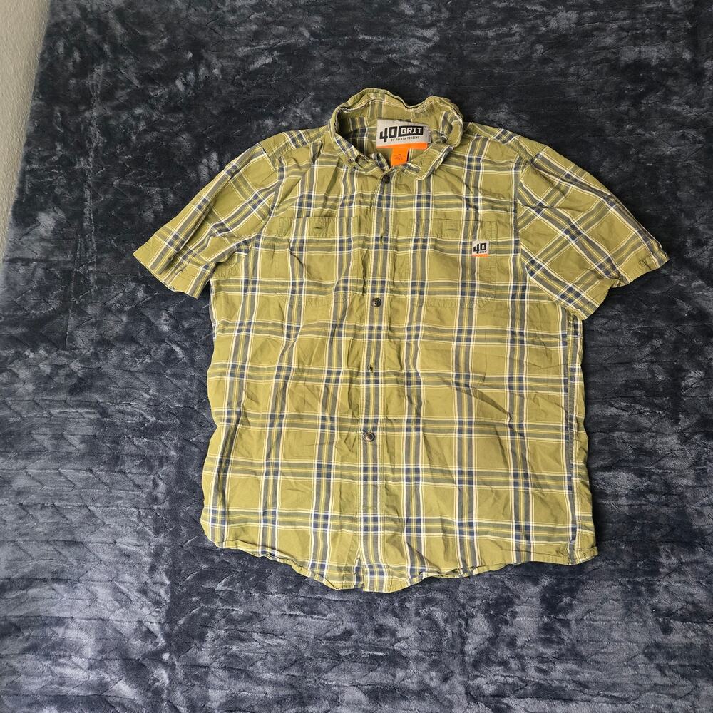 40 Grit by Duluth Trading Men’s Plaid Short Sleeve Shirt – Size M
